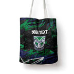 Personalized New Zealand Warriors Tote Bag Graffiti Grunge Abstract Urban Street Style Design