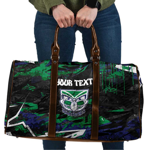 Personalized New Zealand Warriors Travel Bag Graffiti Grunge Abstract Urban Street Style Design