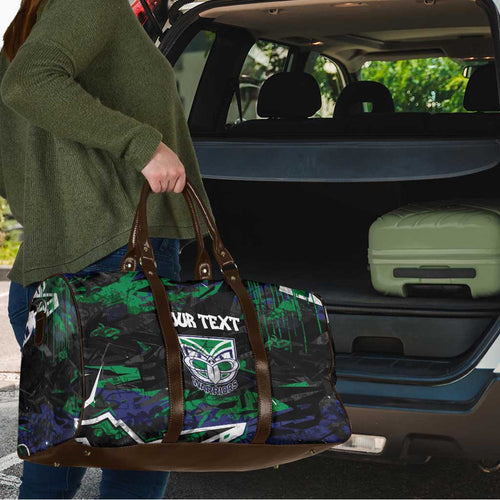 Personalized New Zealand Warriors Travel Bag Graffiti Grunge Abstract Urban Street Style Design
