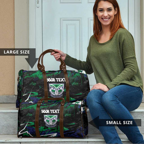 Personalized New Zealand Warriors Travel Bag Graffiti Grunge Abstract Urban Street Style Design