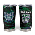 Personalized New Zealand Warriors Tumbler Cup Graffiti Grunge Abstract Urban Street Style Design