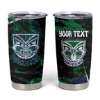Personalized New Zealand Warriors Tumbler Cup Graffiti Grunge Abstract Urban Street Style Design