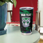 Personalized New Zealand Warriors Tumbler Cup Graffiti Grunge Abstract Urban Street Style Design