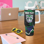Personalized New Zealand Warriors Tumbler With Handle Graffiti Grunge Abstract Urban Street Style Design