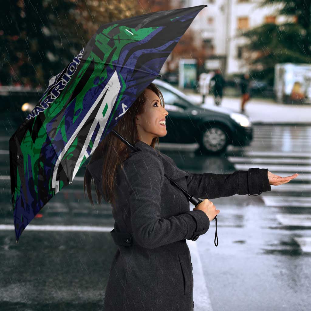 Personalized New Zealand Warriors Umbrella Graffiti Grunge Abstract Urban Street Style Design