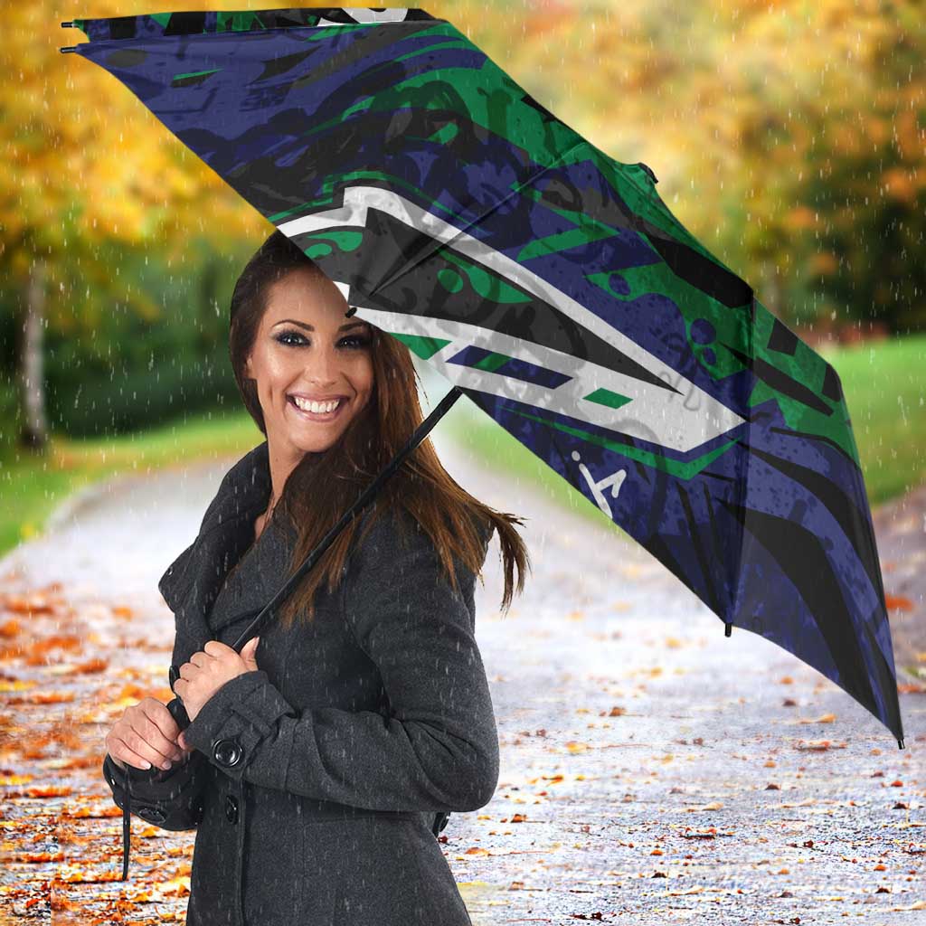 Personalized New Zealand Warriors Umbrella Graffiti Grunge Abstract Urban Street Style Design
