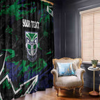 Personalized New Zealand Warriors Window Curtain Graffiti Grunge Abstract Urban Street Style Design