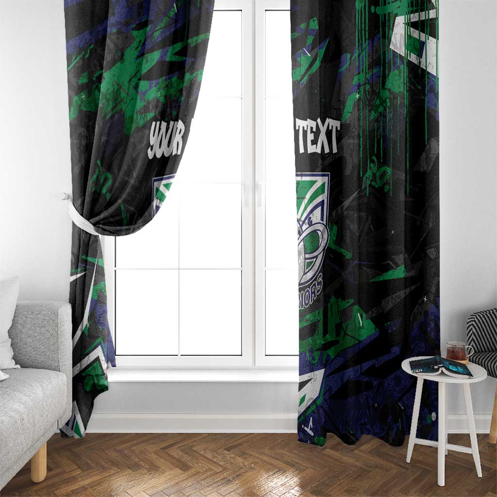 Personalized New Zealand Warriors Window Curtain Graffiti Grunge Abstract Urban Street Style Design