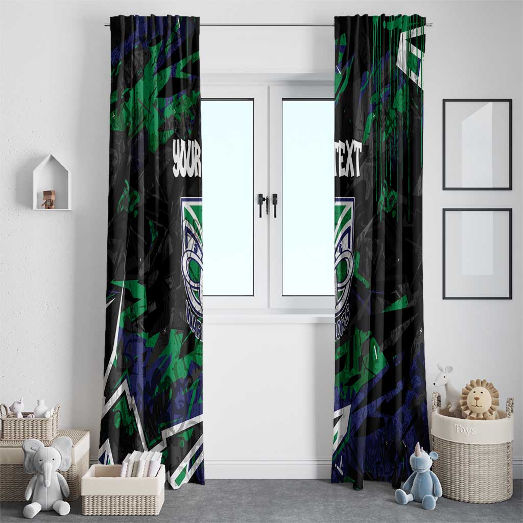 Personalized New Zealand Warriors Window Curtain Graffiti Grunge Abstract Urban Street Style Design