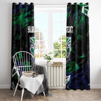Personalized New Zealand Warriors Window Curtain Graffiti Grunge Abstract Urban Street Style Design