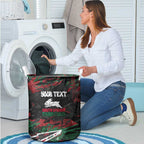 Personalized South Sydney Rabbitohs Laundry Basket Graffiti Grunge Abstract Urban Street Style Design