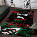 Personalized South Sydney Rabbitohs Area Rug Graffiti Grunge Abstract Urban Street Style Design