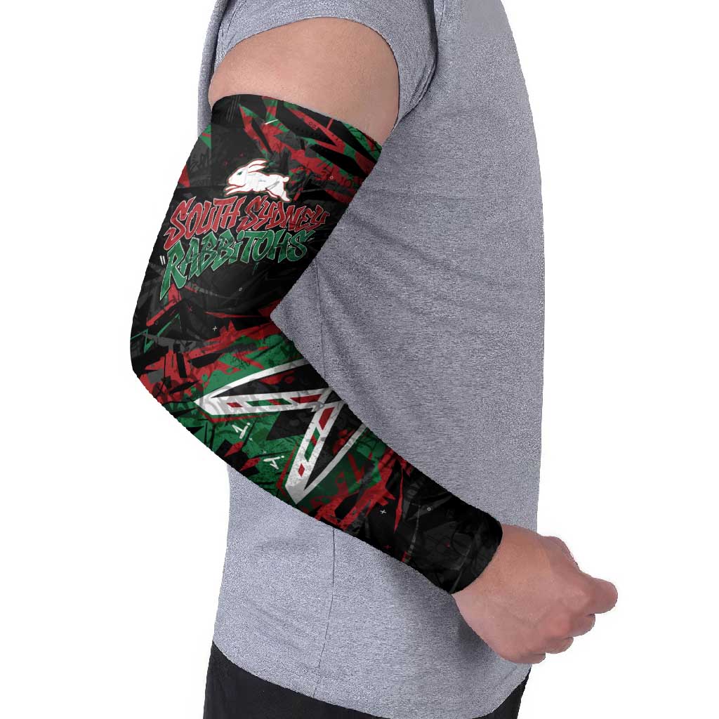 Personalized South Sydney Rabbitohs Arm Sleeves Graffiti Grunge Abstract Urban Street Style Design