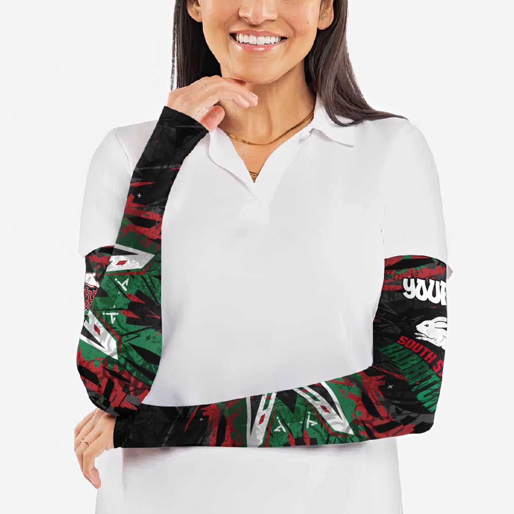 Personalized South Sydney Rabbitohs Arm Sleeves Graffiti Grunge Abstract Urban Street Style Design