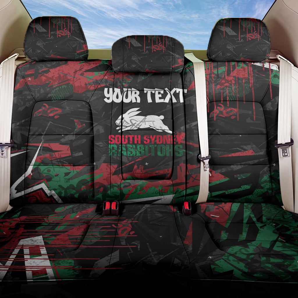 Personalized South Sydney Rabbitohs Back Car Seat Cover Graffiti Grunge Abstract Urban Street Style Design