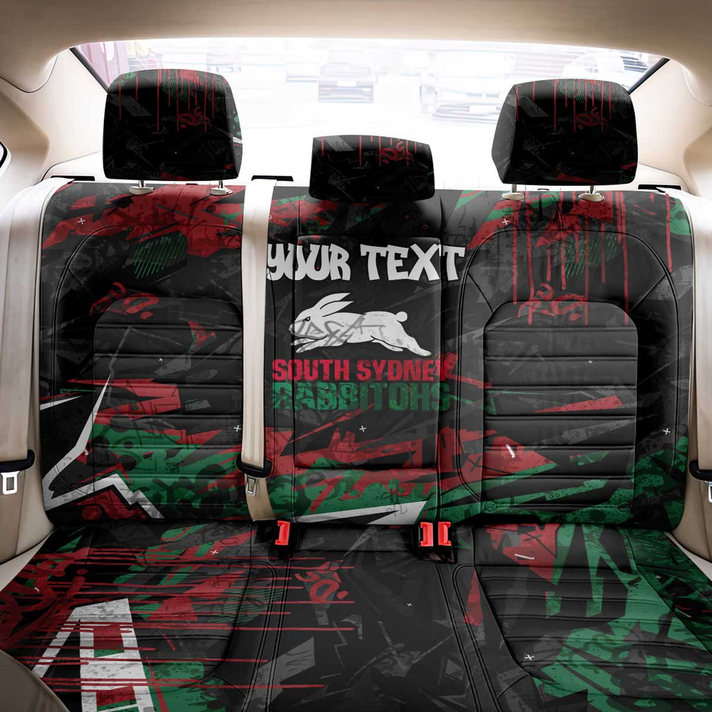 Personalized South Sydney Rabbitohs Back Car Seat Cover Graffiti Grunge Abstract Urban Street Style Design