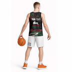 Personalized South Sydney Rabbitohs Basketball Jersey Graffiti Grunge Abstract Urban Street Style Design