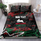 Personalized South Sydney Rabbitohs Bedding Set Graffiti Grunge Abstract Urban Street Style Design