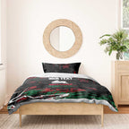 Personalized South Sydney Rabbitohs Bedding Set Graffiti Grunge Abstract Urban Street Style Design