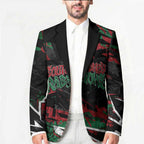 Personalized South Sydney Rabbitohs Blazer Graffiti Grunge Abstract Urban Street Style Design