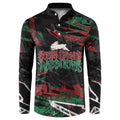 Personalized South Sydney Rabbitohs Button Sweatshirt Graffiti Grunge Abstract Urban Street Style Design