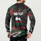 Personalized South Sydney Rabbitohs Button Sweatshirt Graffiti Grunge Abstract Urban Street Style Design
