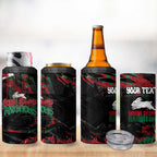 Personalized South Sydney Rabbitohs 4 in 1 Can Cooler Tumbler Graffiti Grunge Abstract Urban Street Style Design