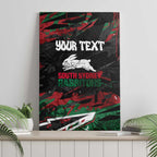 Personalized South Sydney Rabbitohs Canvas Wall Art Graffiti Grunge Abstract Urban Street Style Design