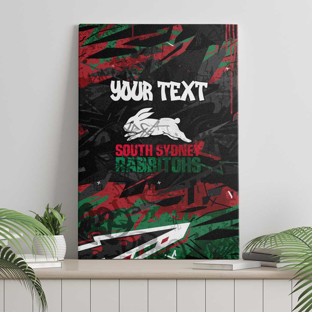 Personalized South Sydney Rabbitohs Canvas Wall Art Graffiti Grunge Abstract Urban Street Style Design