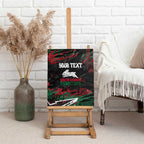 Personalized South Sydney Rabbitohs Canvas Wall Art Graffiti Grunge Abstract Urban Street Style Design