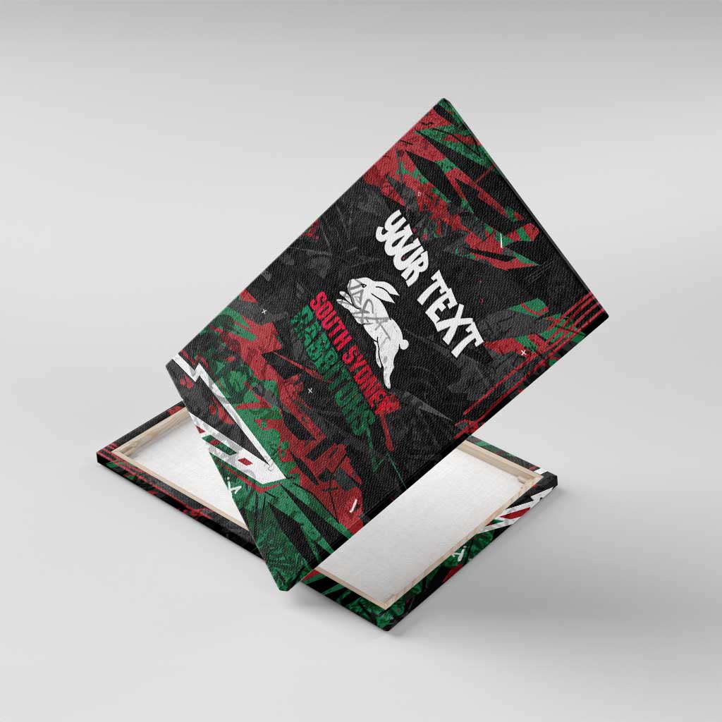 Personalized South Sydney Rabbitohs Canvas Wall Art Graffiti Grunge Abstract Urban Street Style Design