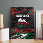 Personalized South Sydney Rabbitohs Canvas Wall Art Graffiti Grunge Abstract Urban Street Style Design