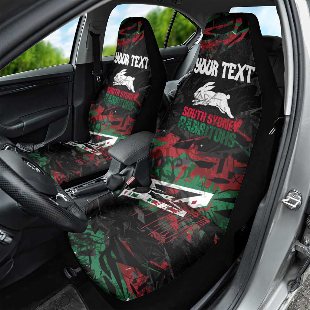 Personalized South Sydney Rabbitohs Car Seat Cover Graffiti Grunge Abstract Urban Street Style Design