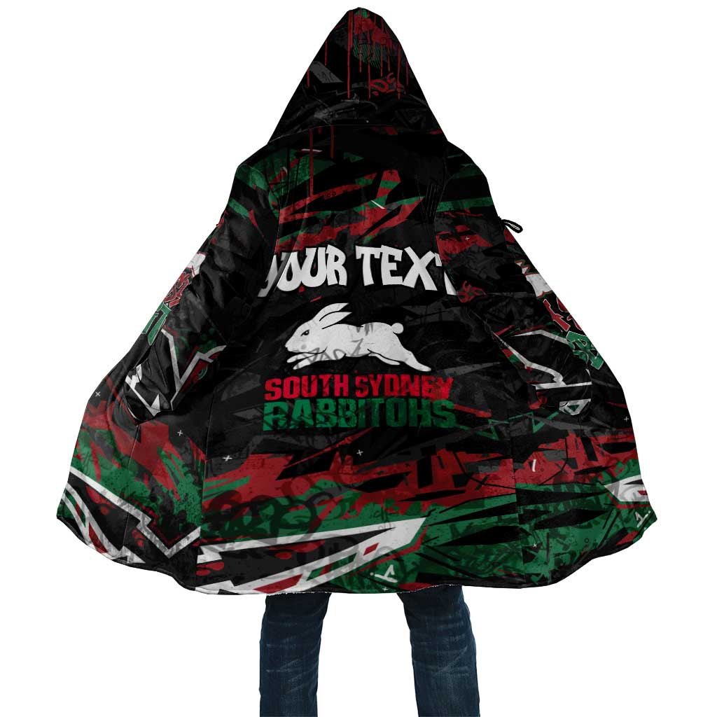 Personalized South Sydney Rabbitohs Cloak Graffiti Grunge Abstract Urban Street Style Design