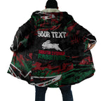 Personalized South Sydney Rabbitohs Cloak Graffiti Grunge Abstract Urban Street Style Design