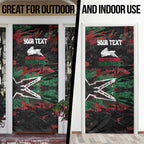 Personalized South Sydney Rabbitohs Door Cover Graffiti Grunge Abstract Urban Street Style Design