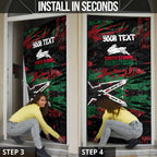 Personalized South Sydney Rabbitohs Door Cover Graffiti Grunge Abstract Urban Street Style Design