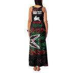 Personalized South Sydney Rabbitohs Family Matching Tank Maxi Dress and Hawaiian Shirt Graffiti Grunge Abstract Urban Street Style Design