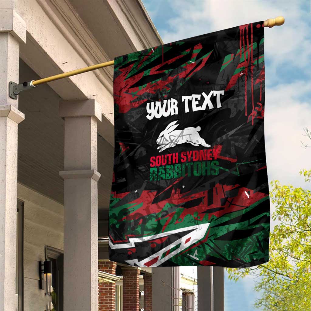 Personalized South Sydney Rabbitohs Garden Flag Graffiti Grunge Abstract Urban Street Style Design