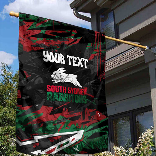 Personalized South Sydney Rabbitohs Garden Flag Graffiti Grunge Abstract Urban Street Style Design