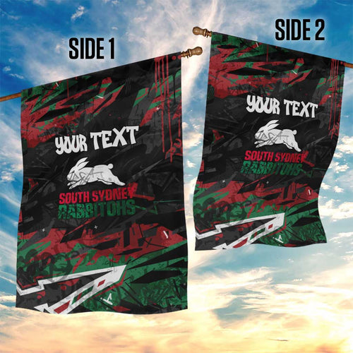 Personalized South Sydney Rabbitohs Garden Flag Graffiti Grunge Abstract Urban Street Style Design