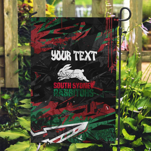 Personalized South Sydney Rabbitohs Garden Flag Graffiti Grunge Abstract Urban Street Style Design