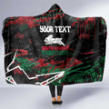 Personalized South Sydney Rabbitohs Hooded Blanket Graffiti Grunge Abstract Urban Street Style Design