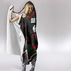 Personalized South Sydney Rabbitohs Hooded Blanket Graffiti Grunge Abstract Urban Street Style Design
