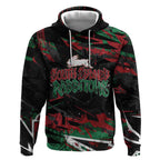 Personalized South Sydney Rabbitohs Hoodie Graffiti Grunge Abstract Urban Street Style Design