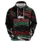 Personalized South Sydney Rabbitohs Hoodie Graffiti Grunge Abstract Urban Street Style Design
