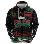 Personalized South Sydney Rabbitohs Hoodie Graffiti Grunge Abstract Urban Street Style Design