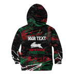 Personalized South Sydney Rabbitohs Kid Hoodie Graffiti Grunge Abstract Urban Street Style Design