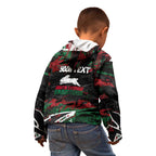 Personalized South Sydney Rabbitohs Kid Hoodie Graffiti Grunge Abstract Urban Street Style Design