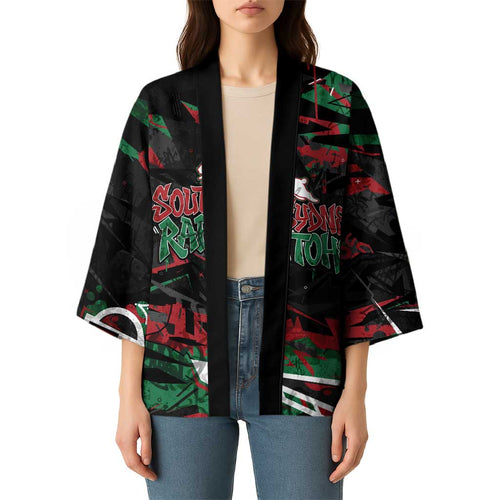 Personalized South Sydney Rabbitohs Kimono Graffiti Grunge Abstract Urban Street Style Design